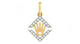 Gold & Diamond Pendant Set KRC40617
