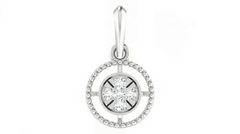18K Gold & Diamond Dailywear Pendant Set KRA40146P