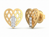 18K Gold & Diamond Women Stud Earring KSK001