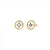 18K Gold & Diamond Women Stud Earring KER-195