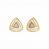 18K Gold & Diamond Women Stud Earring KER-242