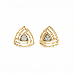 18K Gold & Diamond Women Stud Earring KER-242