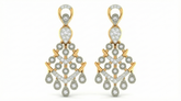 14K Gold & Diamond Women Dangler Earring KRB44104E-A