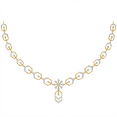 14K Gold & Diamond Dailywear Necklace Set KRH44035N