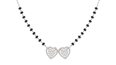 Gold & Diamond Heart Mangalsutra For Women KRC50095