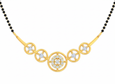 18K Gold & Diamond Beaded Mangalsutra For Women KSK202