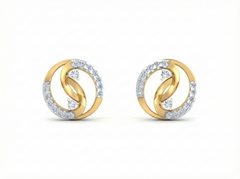 18K Gold & Diamond Women Stud Earring KRK40186E