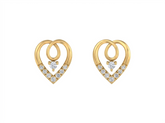 Gold & Diamond Women Stud Earring KRB30212