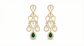 14K Gold & Diamond Women Gemstone Earring KRI44029ER