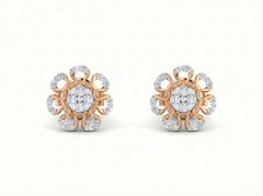18K Gold & Diamond Women Stud Earring KRK40195E