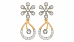 Gold & Diamond Women Engagement Earring KRC60077E