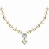14K Gold & Diamond Dailywear Necklace Set KRH44043N