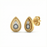 18K Gold & Diamond Women Stud Earring KSK077