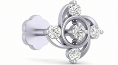 18K Gold & Diamond Nose Pin KRA50185