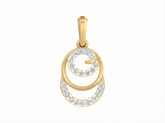 18K Gold & Diamond Dailywear Pendant KSK089