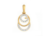 18K Gold & Diamond Dailywear Pendant KSK089