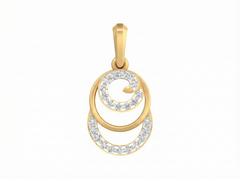 18K Gold & Diamond Dailywear Pendant KSK089