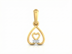 18K Gold & Diamond Solitaire Pendant Set KSK098