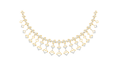 14K Gold & Diamond Choker NECKLACE SET KRA44176N