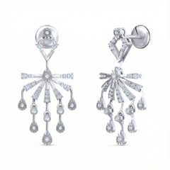 14K Gold & Diamond Women Dangler Earring KRB44111E-A