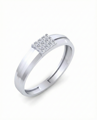 Gold & Diamond Band Ring For Men KRC20049