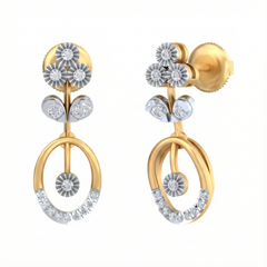 14K Gold & Diamond Women Dangler Earring KRB44089E