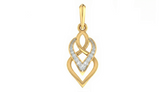 18K Gold & Diamond Dailywear Pendant Set KRA40155P