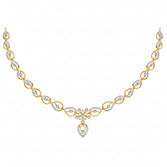 14K Gold & Diamond Dailywear Necklace Set KRH44036N
