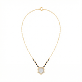 18K Gold & Diamond Beaded Mangalsutra For Women KRE90174