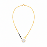 18K Gold & Diamond Beaded Mangalsutra For Women KRE90092