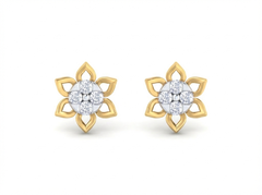 18K Gold & Diamond Women Stud Earring KRK30033