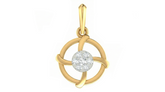 18K Gold & Diamond Floral Pendant Set KRA40145P