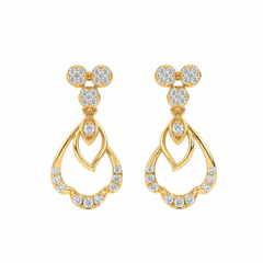 14K Gold & Diamond Women Dangler Earring KRH44125E
