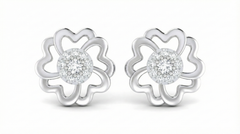 18K Gold & Diamond Women Stud Earring KRA40180E