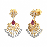 Gold & Diamond Women Gemstone Earring KRC60162E