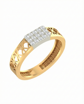 18K Gold & Diamond Engagement Ring For Men KRA60284