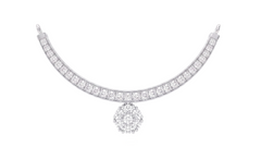 Gold & Diamond Floral Mangalsutra For Women KRC50172