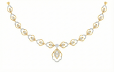 14K Gold & Diamond Dailywear Necklace Set KRB44117N
