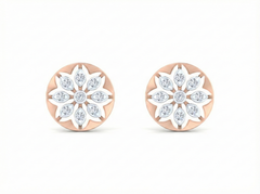 18K Gold & Diamond Women Stud Earring KRK40116E