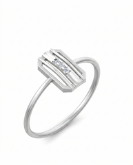 18K Gold & Diamond Dailywear Ring For Women KSK146