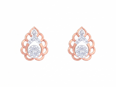 Rose Gold Diamond Earring | under 40k