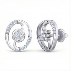 18K Gold & Diamond Women Stud Earring KRB40067E