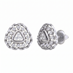 White Gold Diamond Earring | under 40k