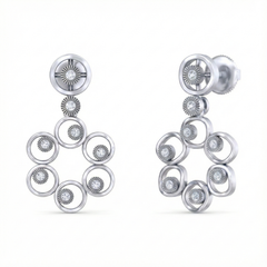 14K Gold & Diamond Women Dangler Earring KRB44093E