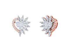 18K Gold & Diamond Women Stud Earring KFK30056