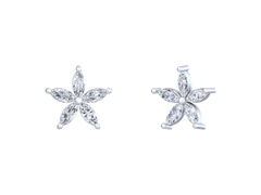 White Gold & Diamond Women Earring KFK30062