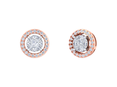 18K Gold & Diamond Women Stud Earring KFK30065