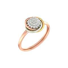 18K Gold & Diamond Ring For Women KLR-26