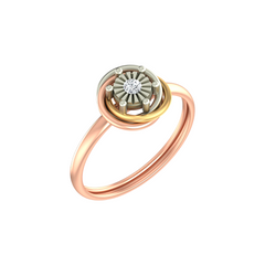 18K Gold & Diamond Ring For Women KLR-27