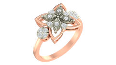 18K Gold & Diamond Cocktail Ring For Women KRA10045